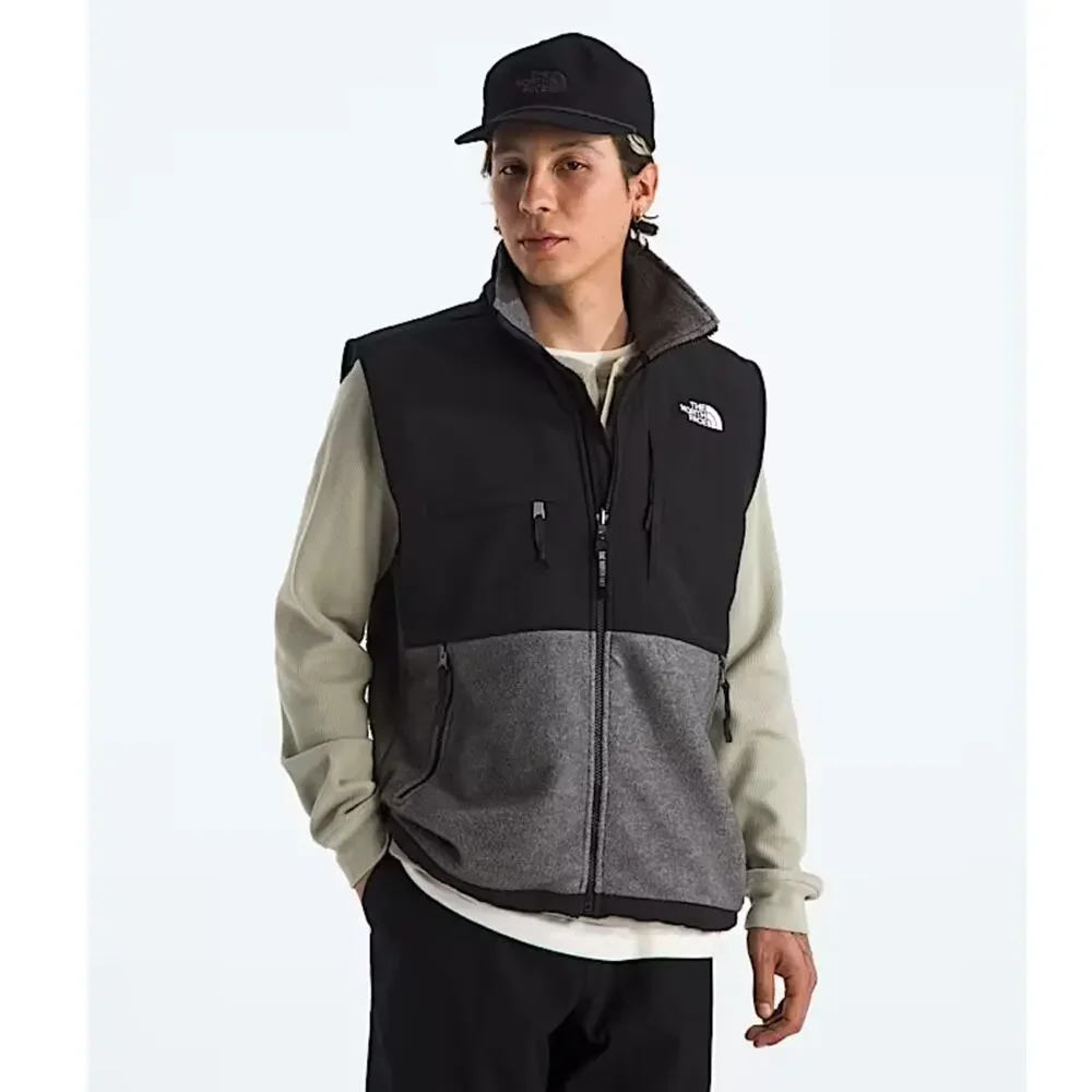 The North Face Men's Retro Denali Vest Polartech Black & Gray Size XL Vintage